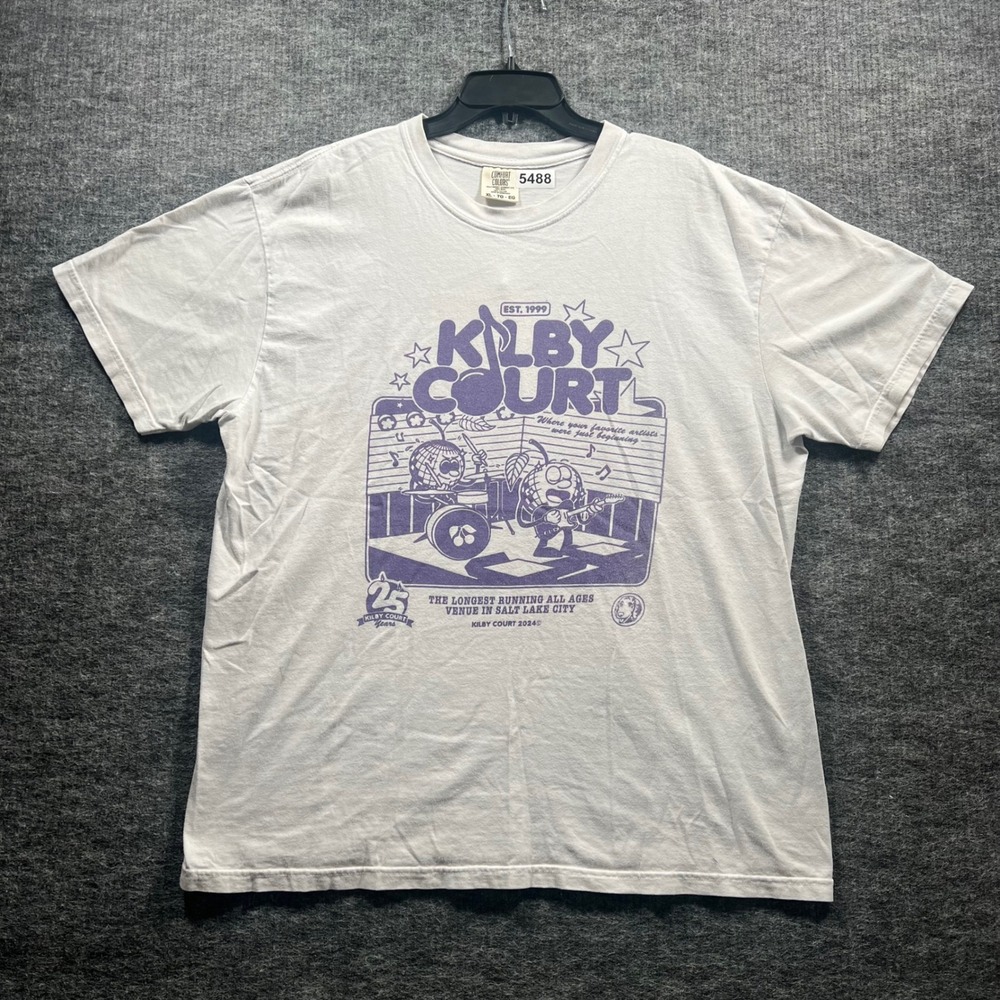 Comfort Colors Kilby Court 25th Anniversary SLC Music Venue Graphic T-Shirt XL